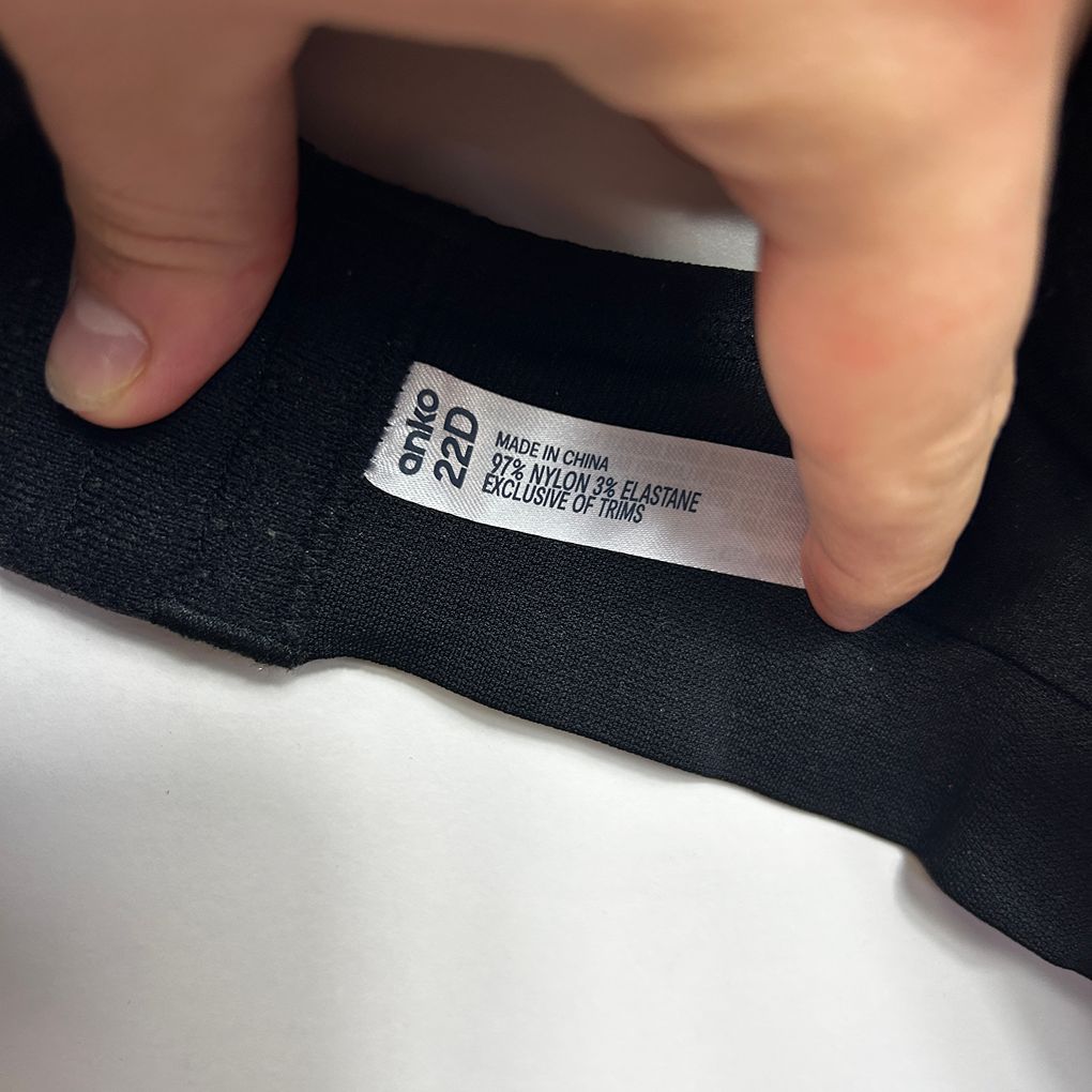 Anko Black Plus Size Bra - Size 22D