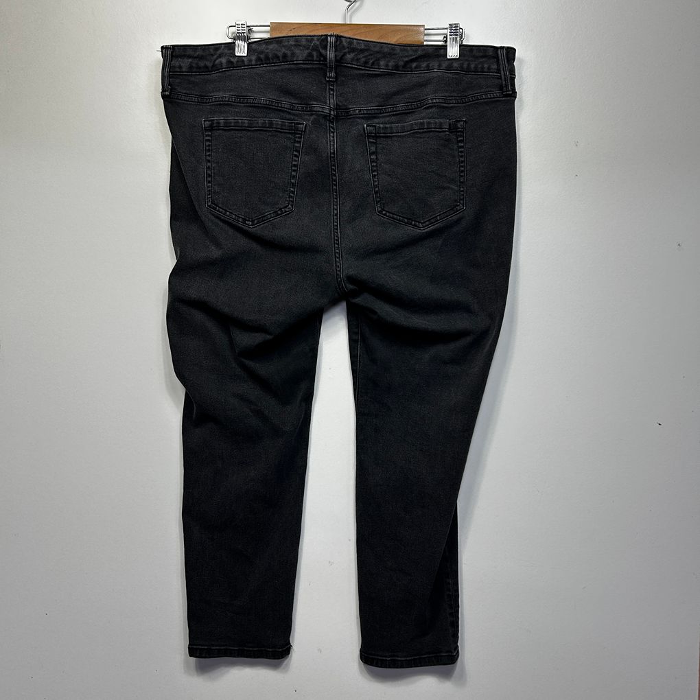 Torrid Black Skinny Ankle Length Denim Jeans - Size 16