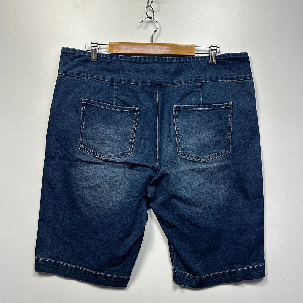 Sara Blue Plus Size Denim Shorts - Size 18