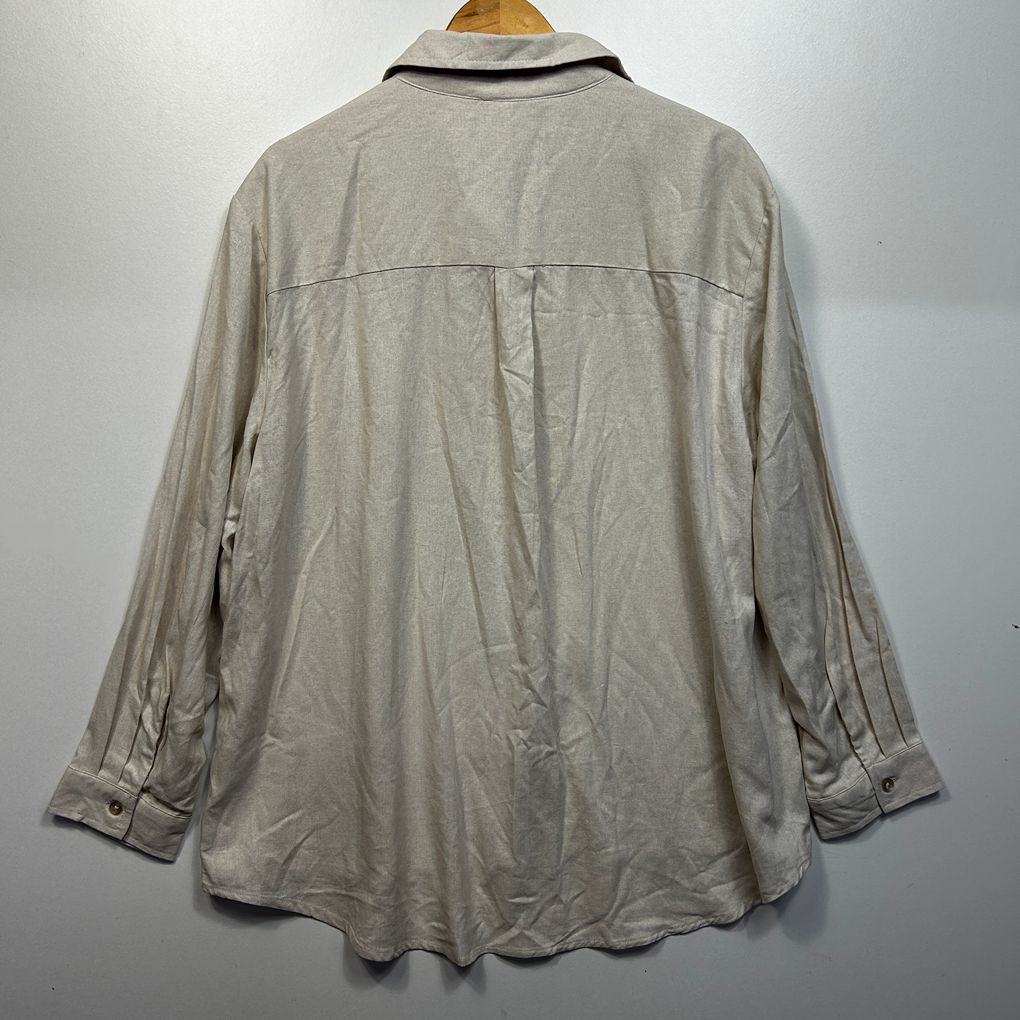 Anko Beige Linen Shirt - Size 20