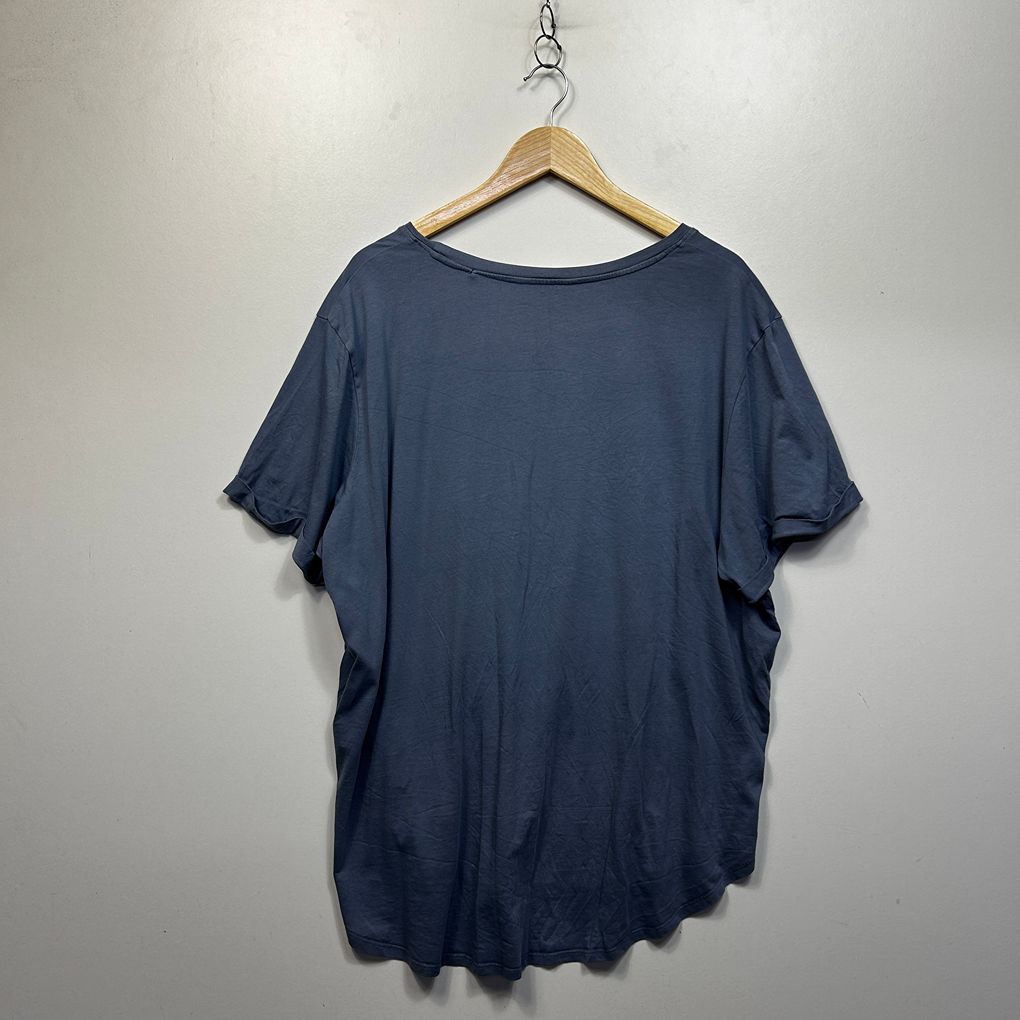 Isobelle Grey Plus Size Cotton T-Shirt - Size 24