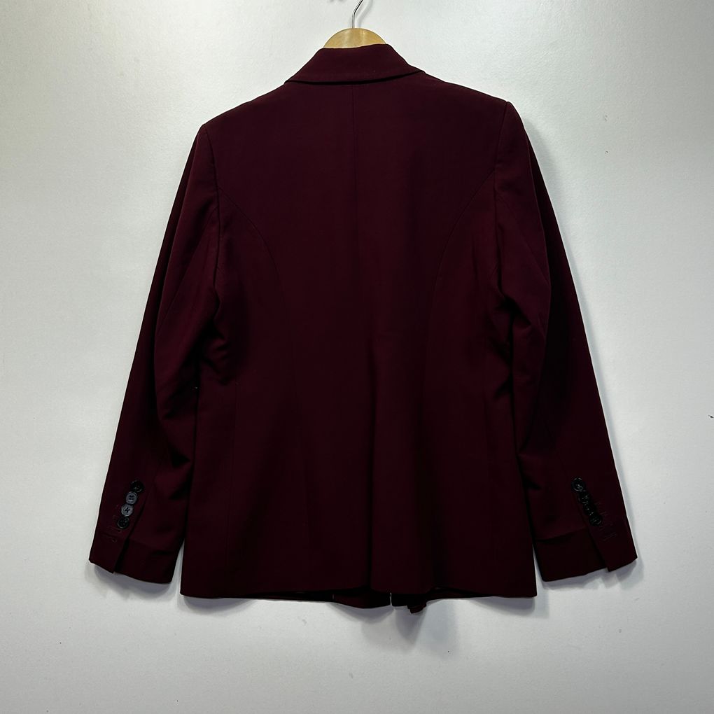 Forever New Burgundy Blazer - Size 16