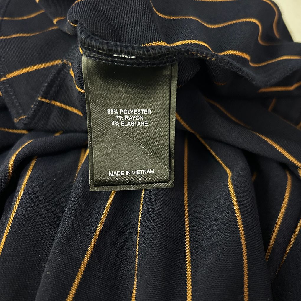 Taking Shape Navy Pinstripe Cropped Pants - Size 20