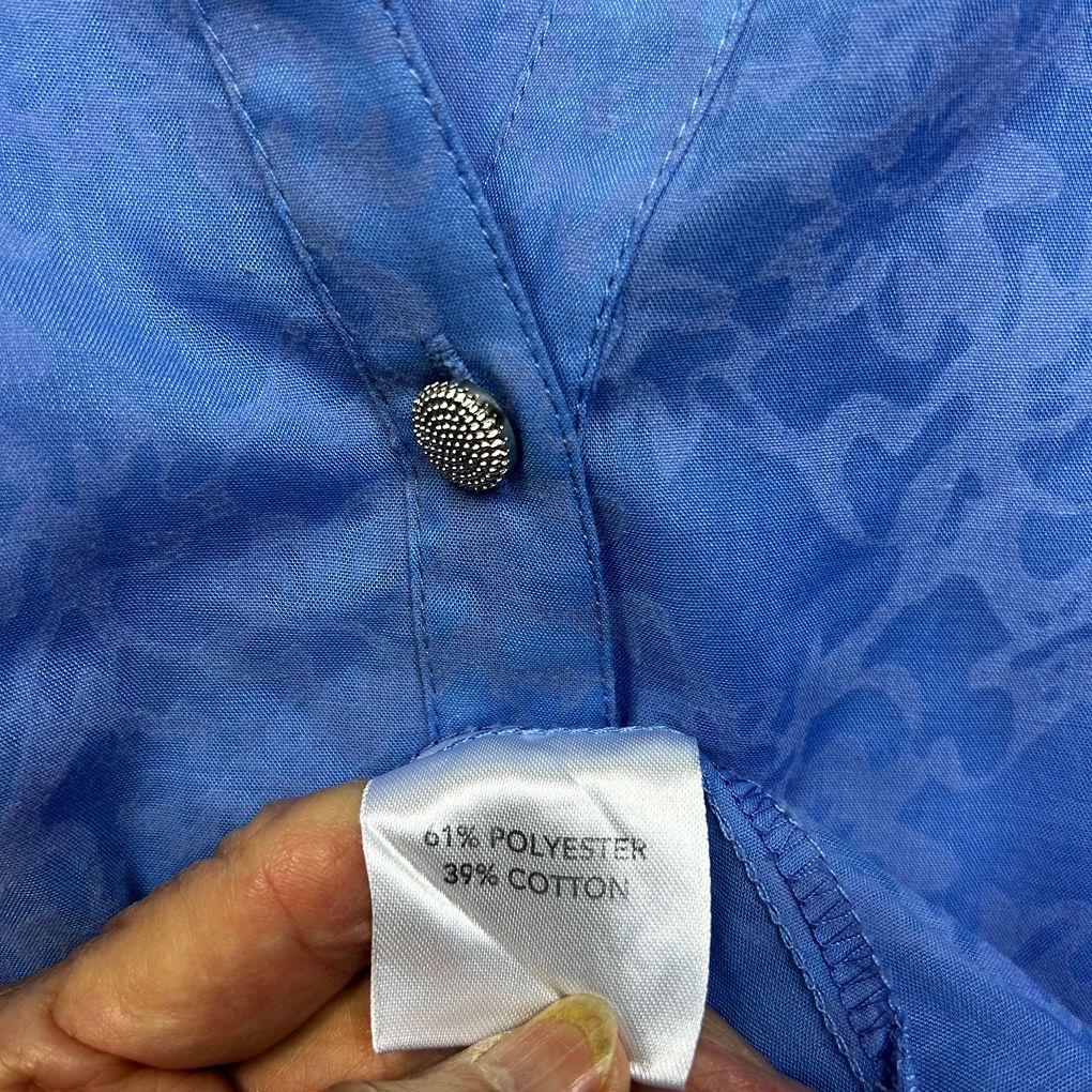 Millers Blue Cotton Shirt - Size 16