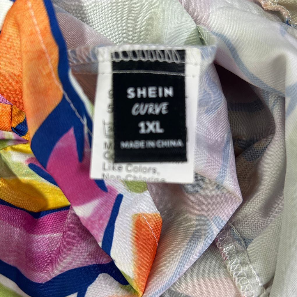 Shein Multicoloured Floral Maxi Skirt - Size 1XL