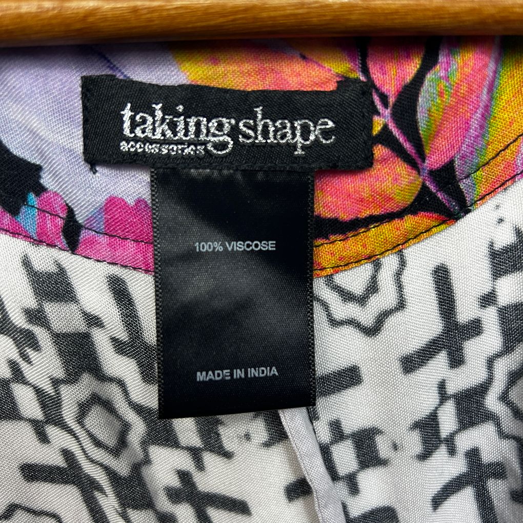 Taking Shape Pink Multicoloured Kimono Jacket Top - One Size