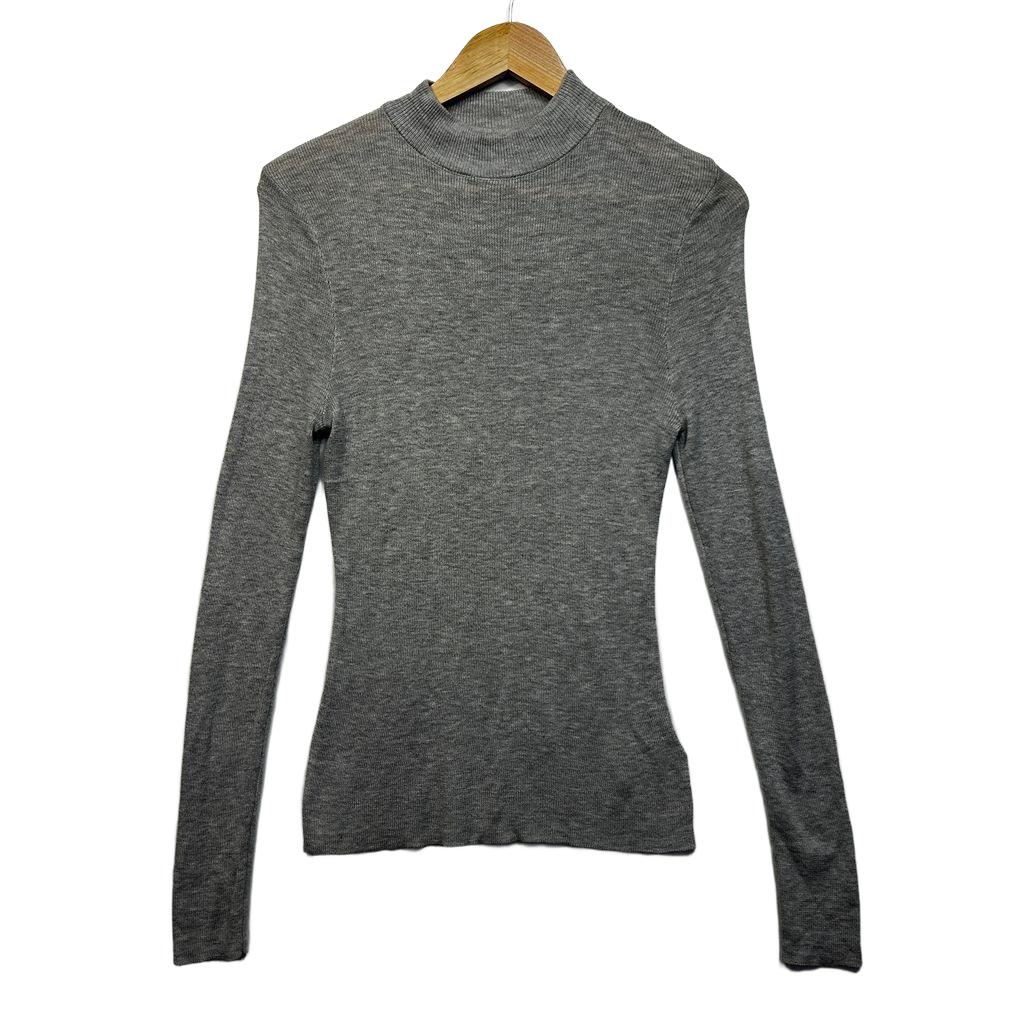 Cotton On Grey Ribbed Top - Size L