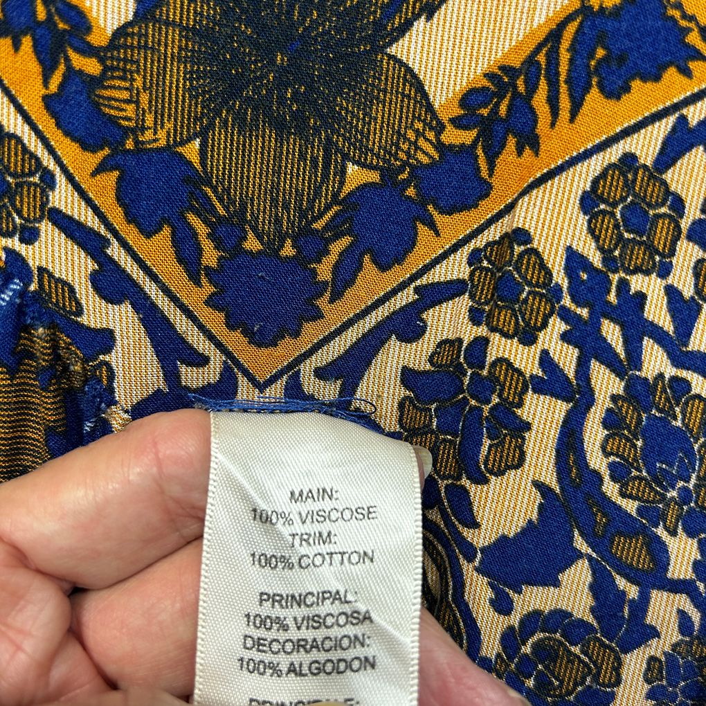 Loralette Blue Print Dress - Size 22/24