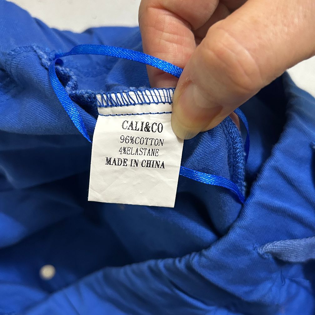 Cali&Co Blue Plus Size Cotton Pants - Size XXXL