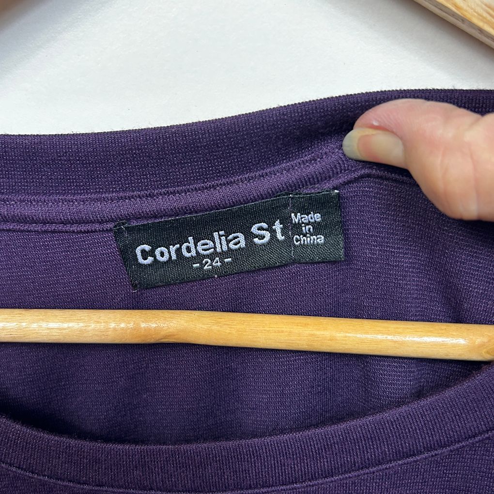 Cordelia St Purple Dress - Size 24