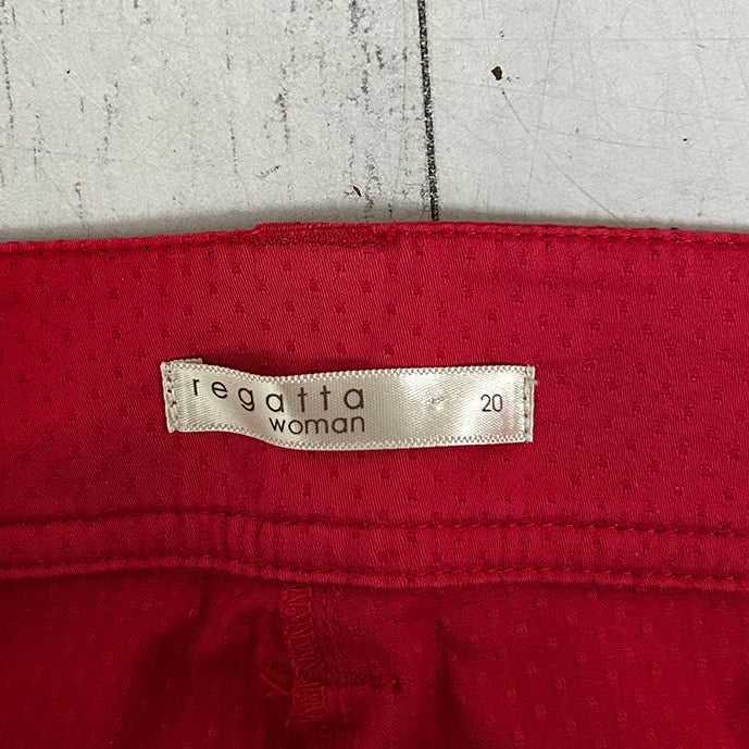 Regatta Red Cotton Pants - Size 20