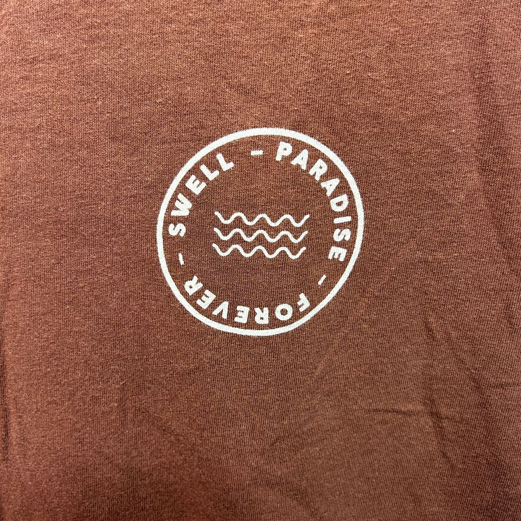 Swell Rust Cotton Graphic Tee - Size 3XL