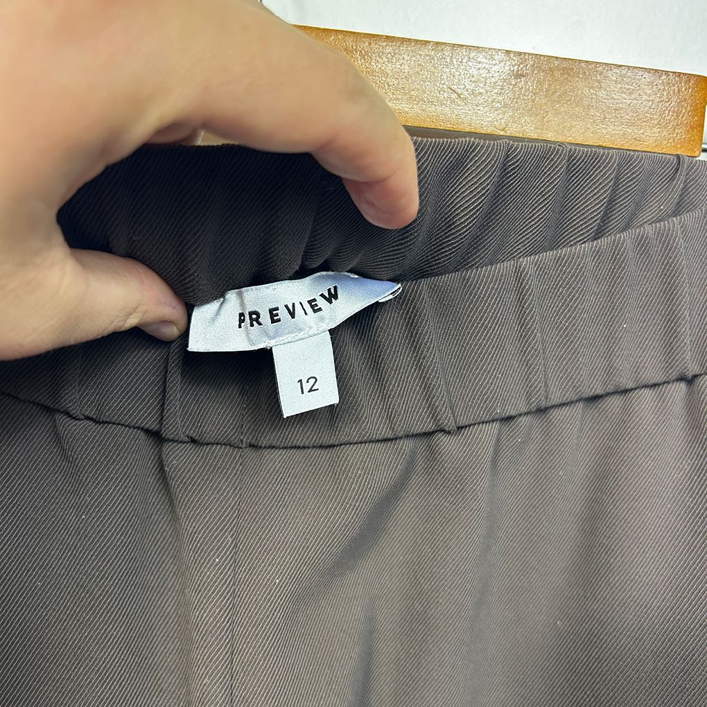 Preview Brown White Stripe Pants - Size 12