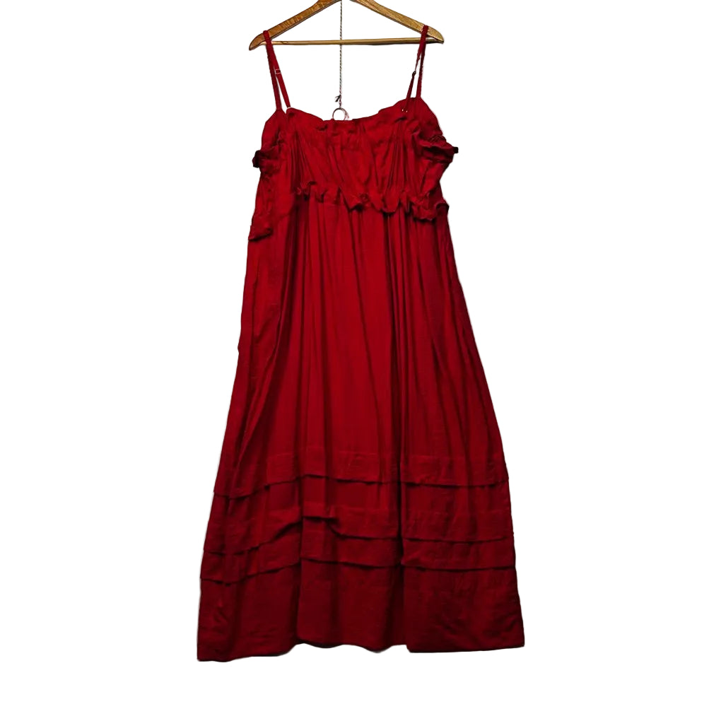 Sussan Red Plus Size Sleeveless Maxi Dress - Size 20