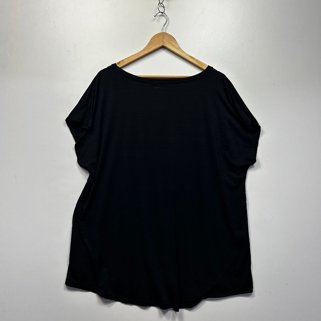 Circuit Curve Black Plus Size Active Top - Size 20