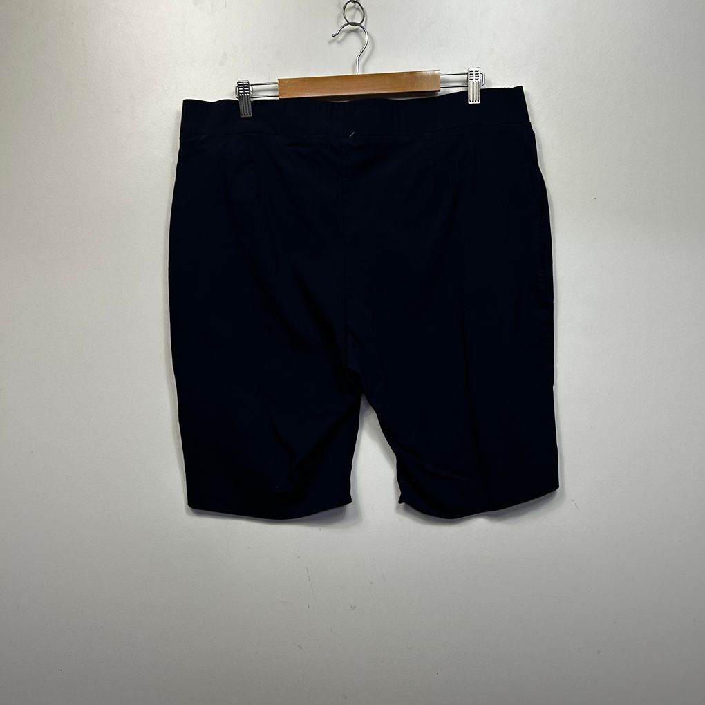 Suzanne Grae Navy Plus Size Shorts - Size 2XL
