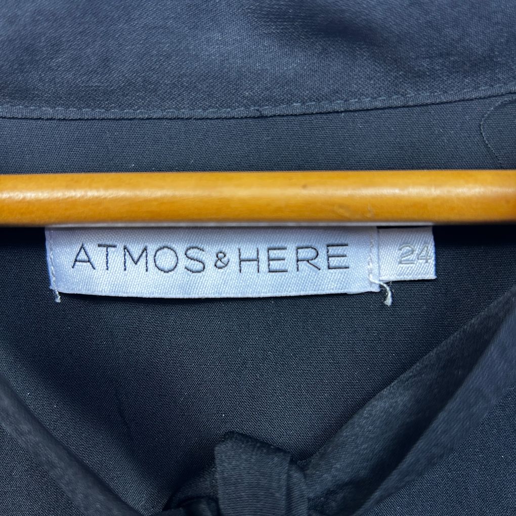 Atmos & Here Black Polka Dot Dress - Size 24