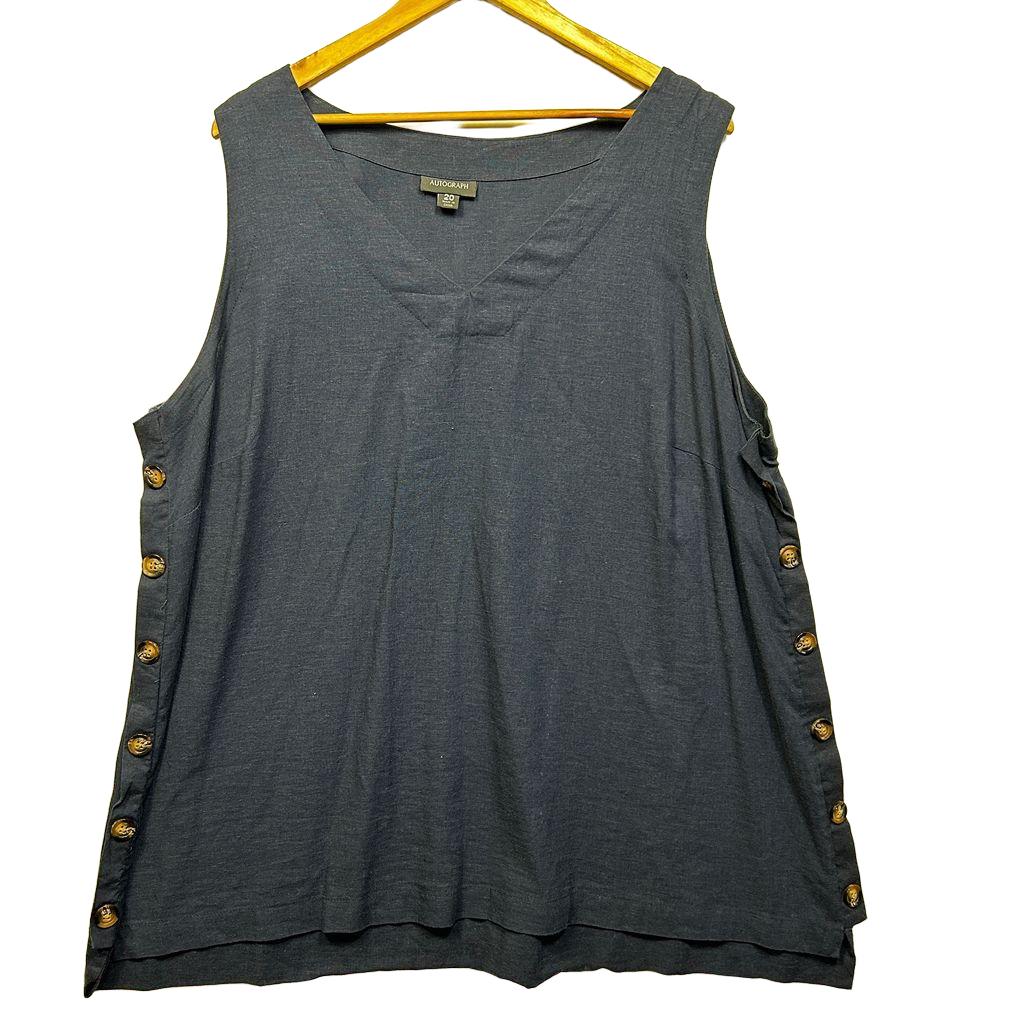 Autograph Linen Top - Size 20