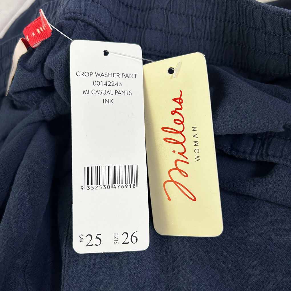 Millers Navy Crop Pants - Size 26
