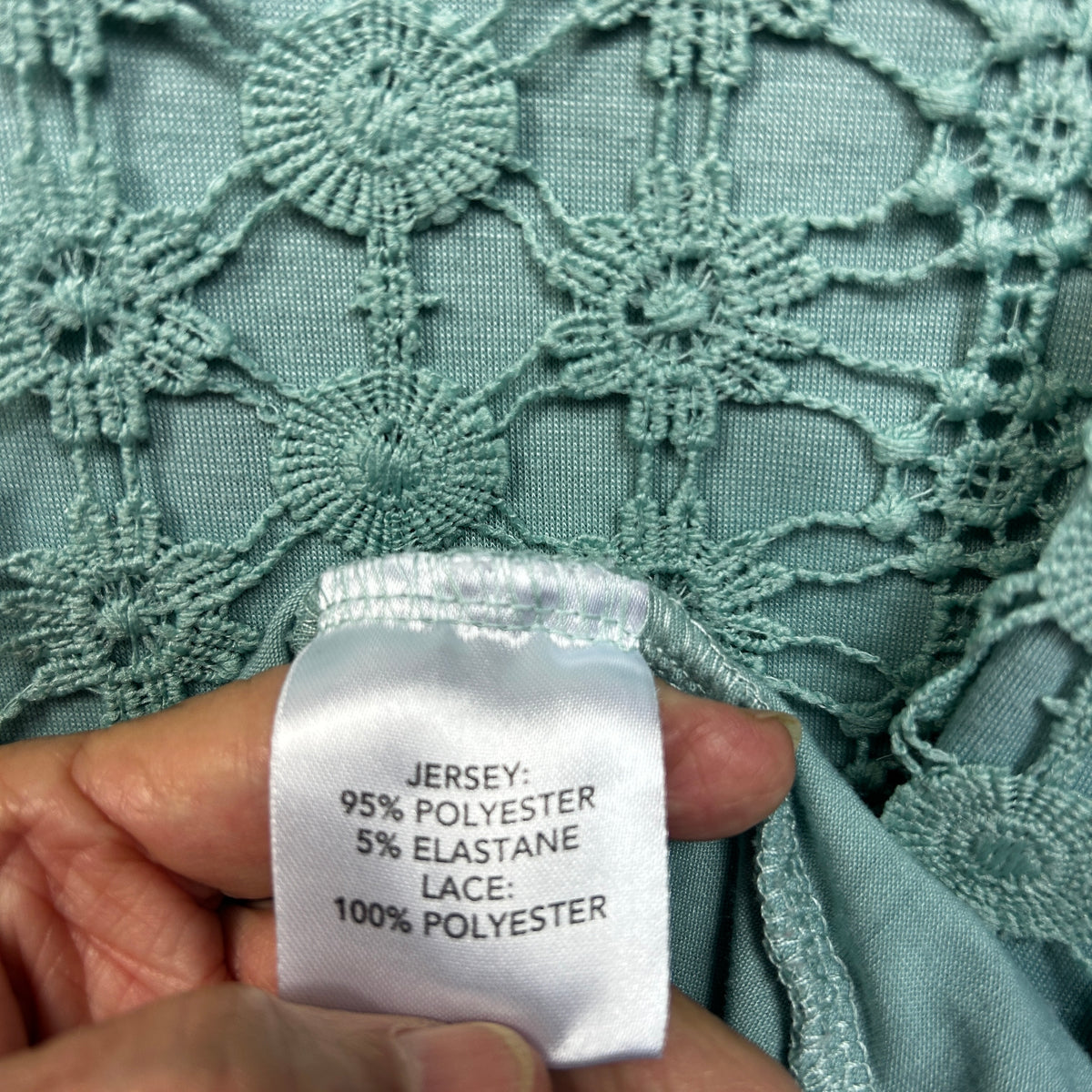 Millers Green Lace Sleeve Top - Size 16