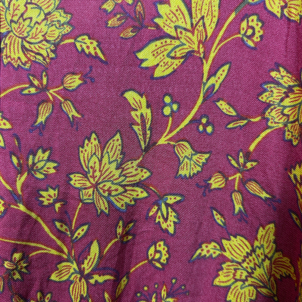 Rockmans Pink Floral Boho Maxi Dress - Size 16