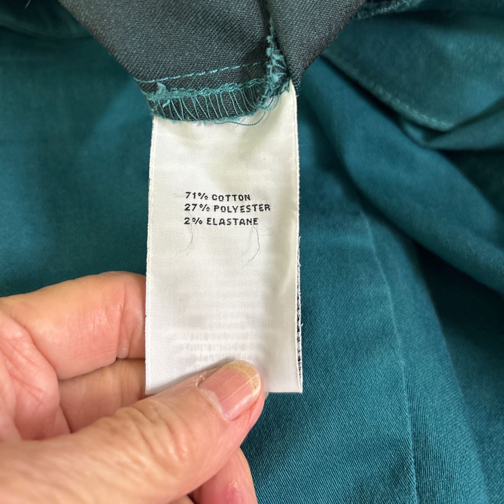 Millers Teal Cotton Pants - Size 18