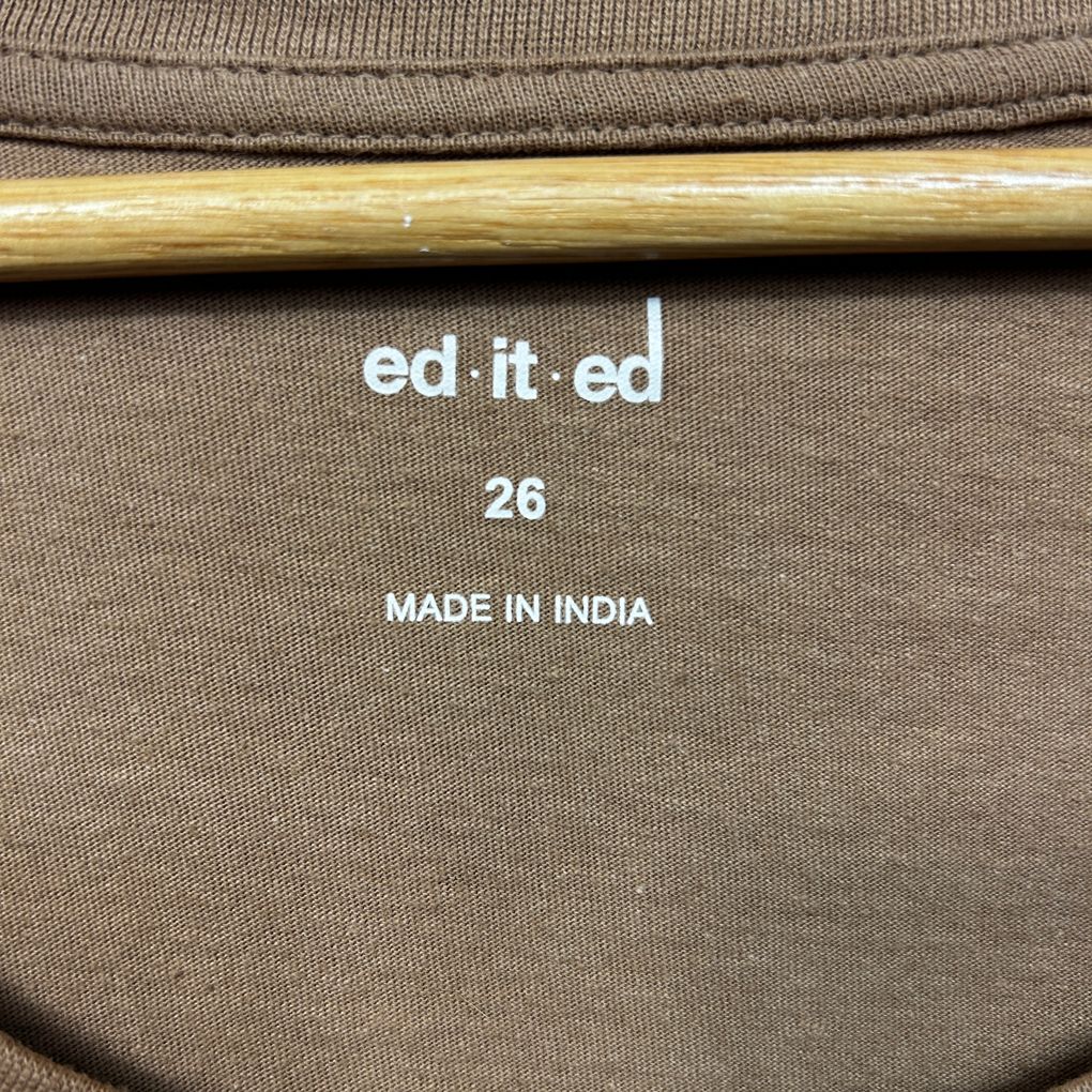 Ed.it.ed Tan Cotton T-Shirt - Size 26