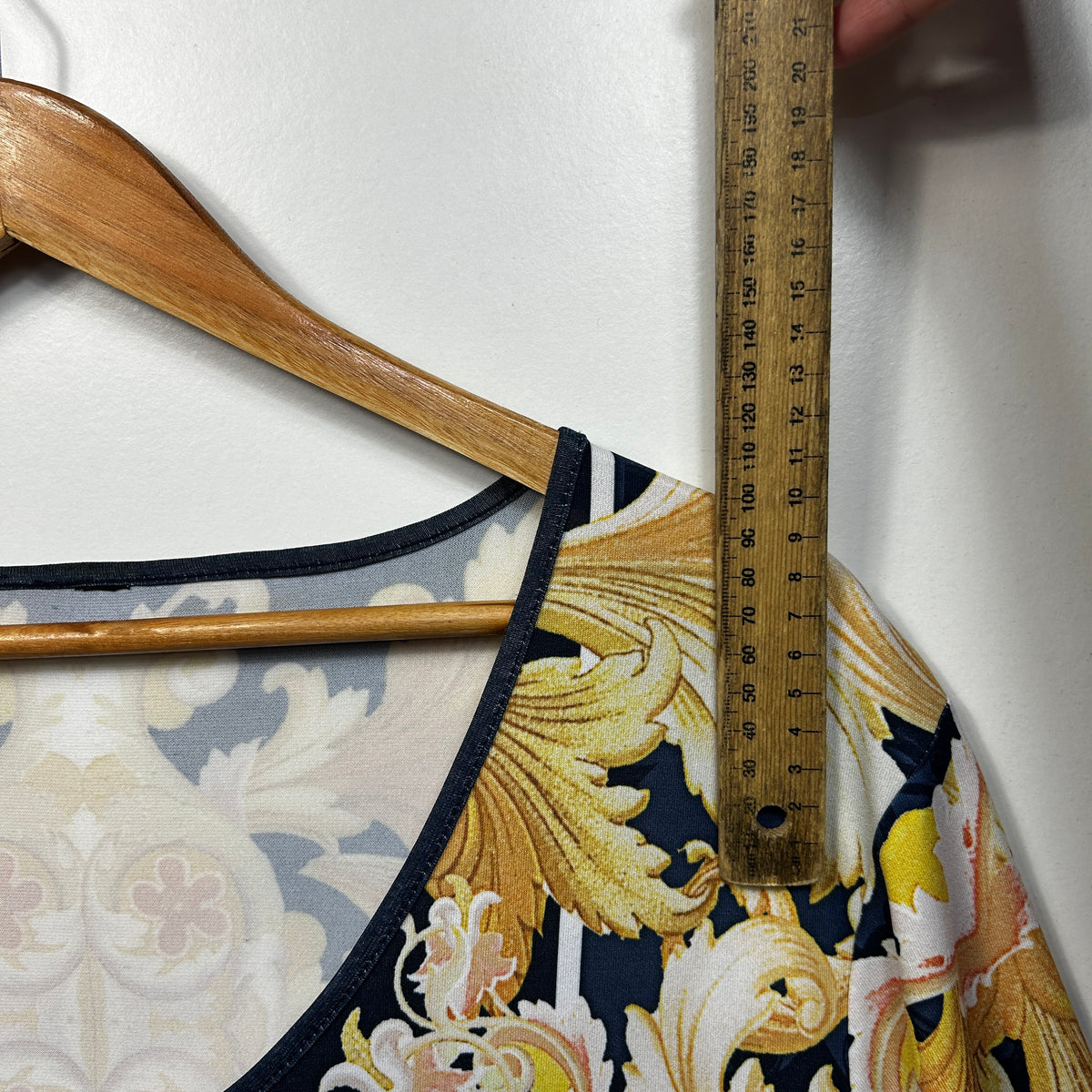 Taking Shape Navy Baroque Print Dress - Size 18/20