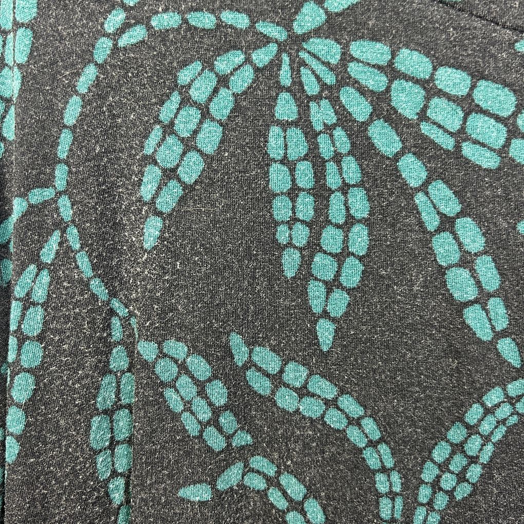 Virtuelle Teal Print Tunic Top - Size 22