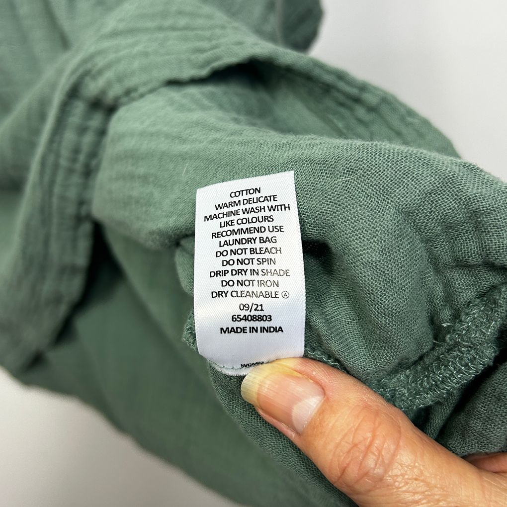 Target Green Cotton Short Sleeve Top - Size 16