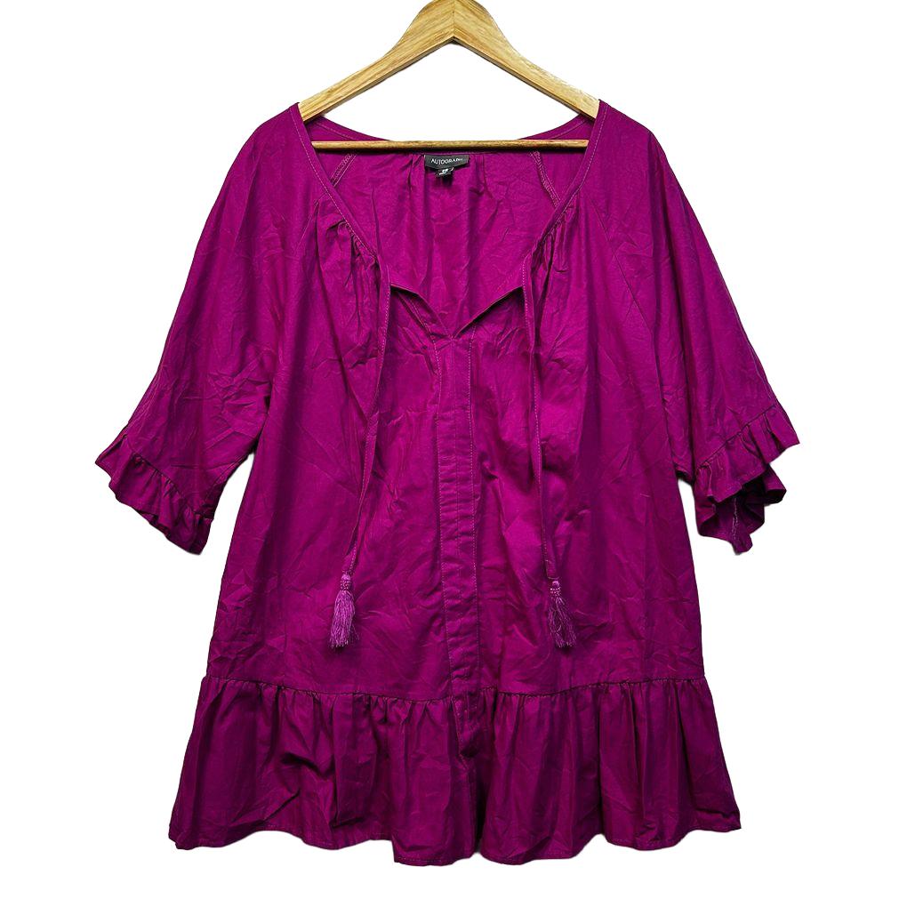 Autograph Linen Top - Size 18