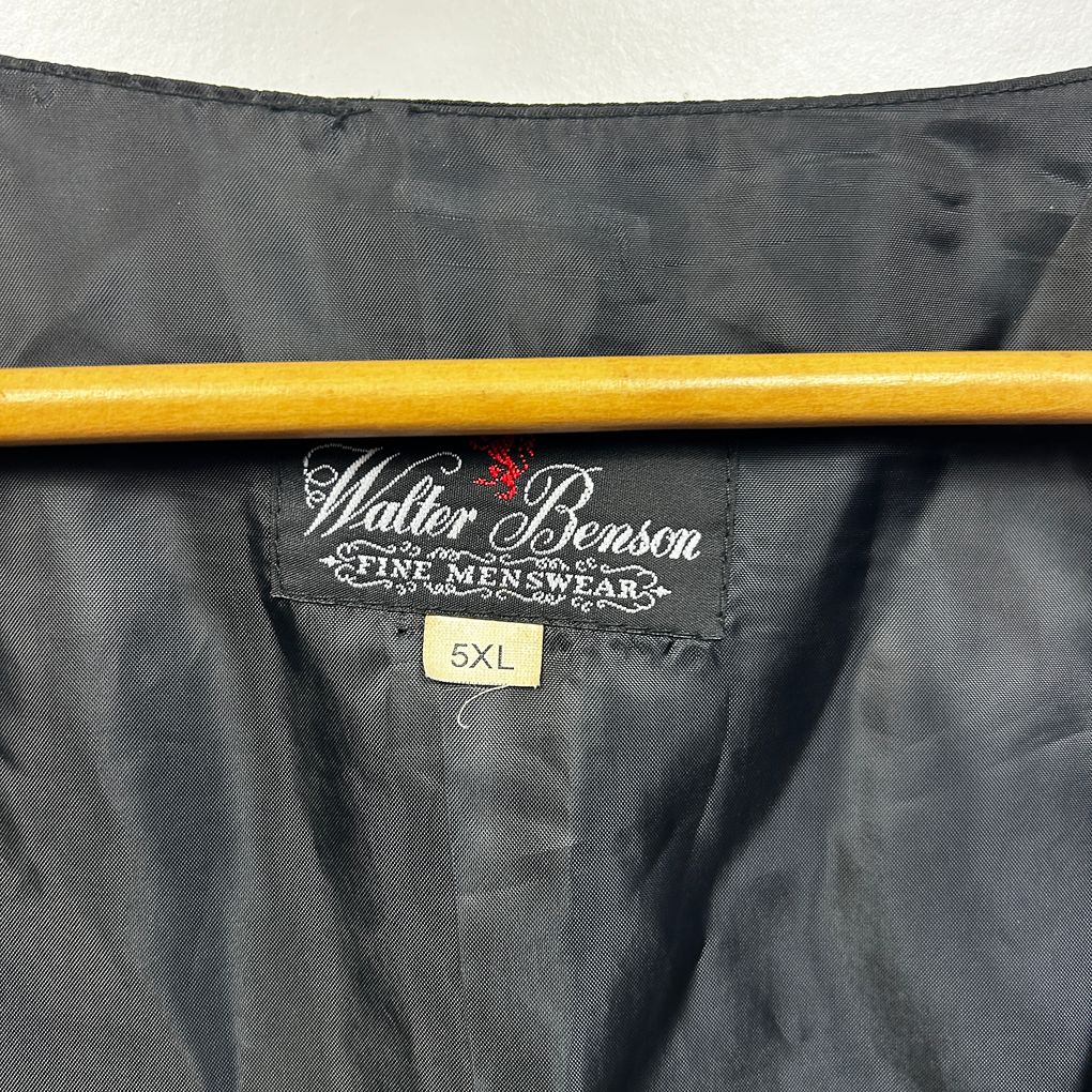 Vintage Walter Benson Made in Australia Black Mens Vest - Size 5XL