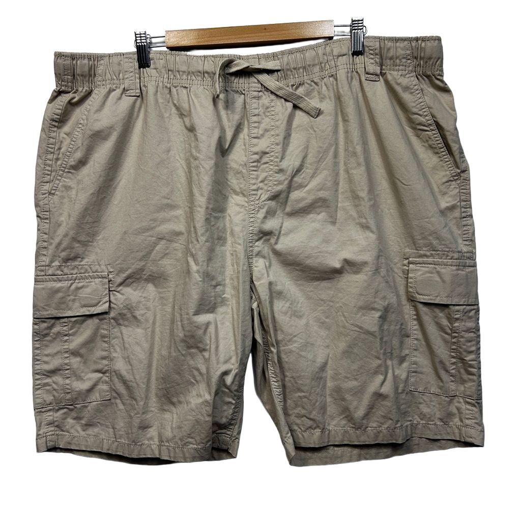 Big Joe Beige Cotton Cargo Shorts - Size 6XL