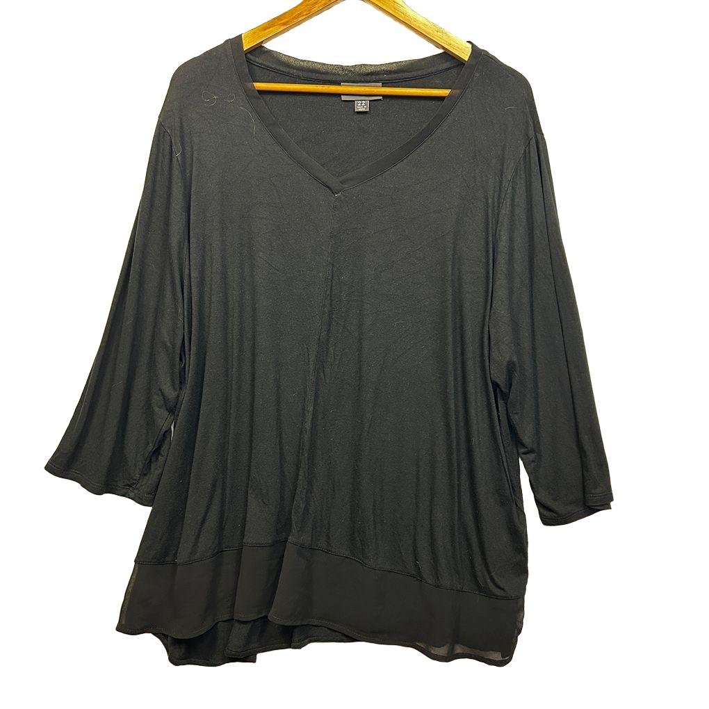 Autograph Black Top - Size 22