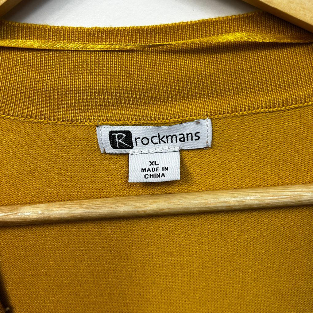 Rockmans Mustard Cardigan - Size XL