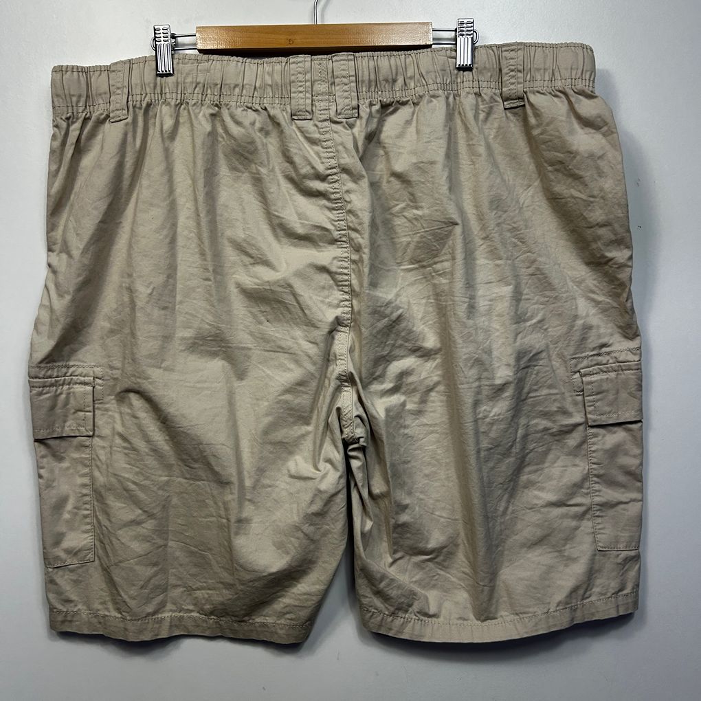 Big Joe Beige Cotton Cargo Shorts - Size 6XL