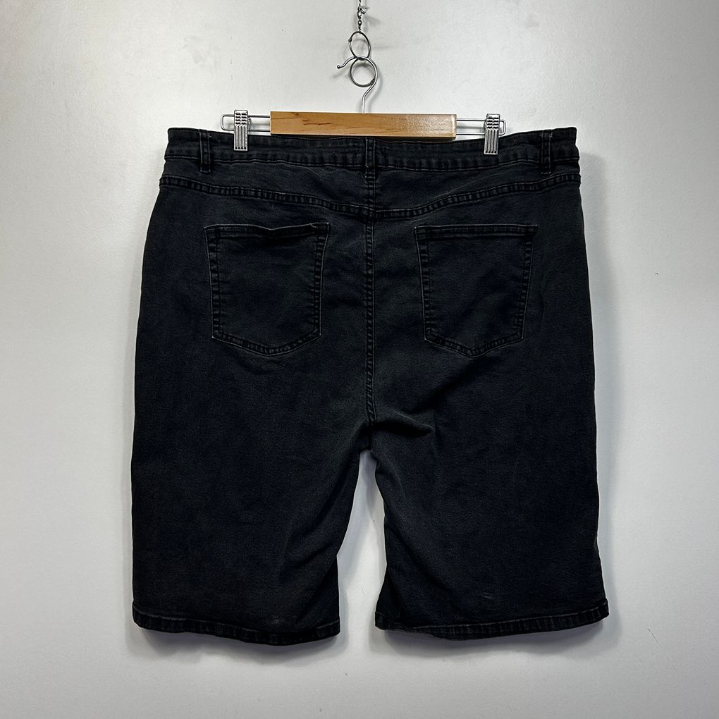 Autograph Black Plus Size Denim Shorts - Size 22