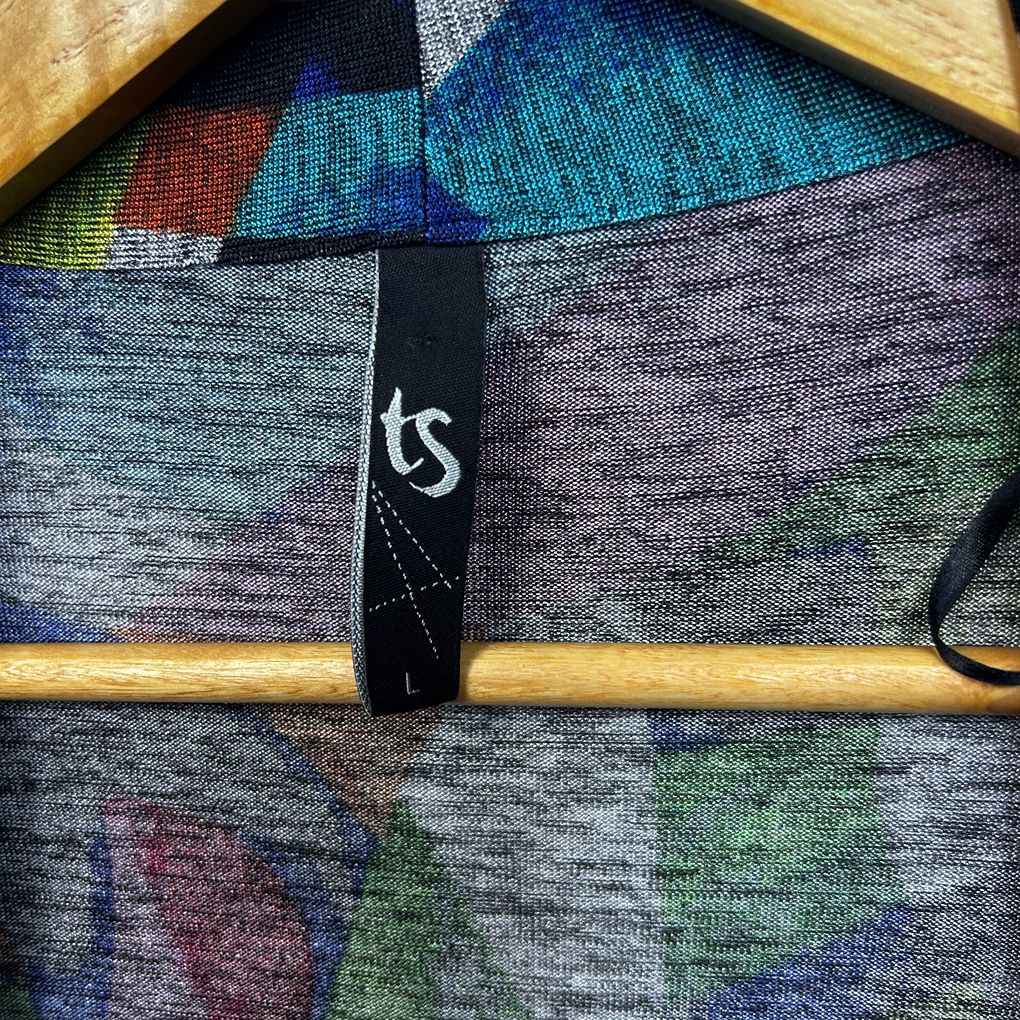 Taking Shape Multicoloured Plus Size Open Front Top - Size L/20
