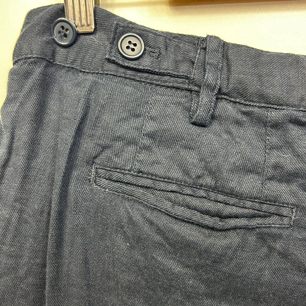 Blue Illusion Black Linen Pants - Size L