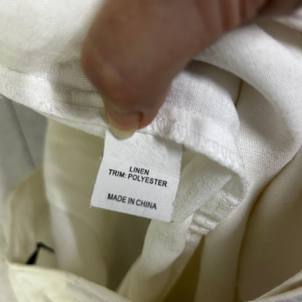 Sportscraft White Linen Pants - Size 14