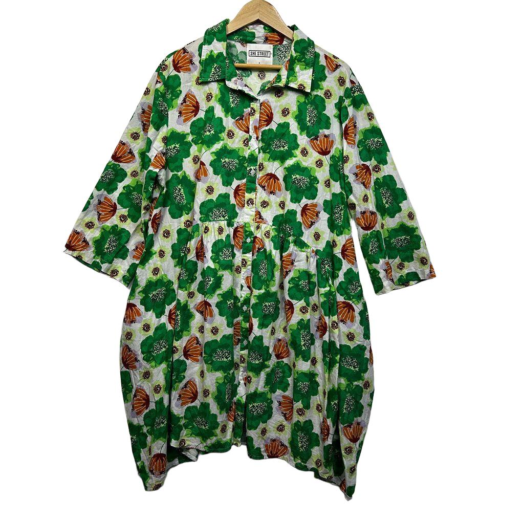 She Street Floral Cotton Dress - Size C