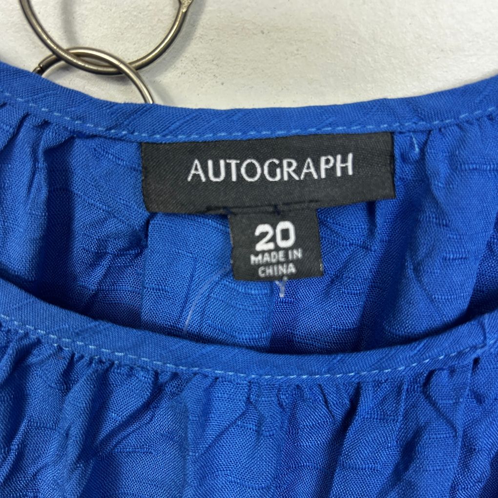 Autograph Blue Teired Maxi Dress - Size 20