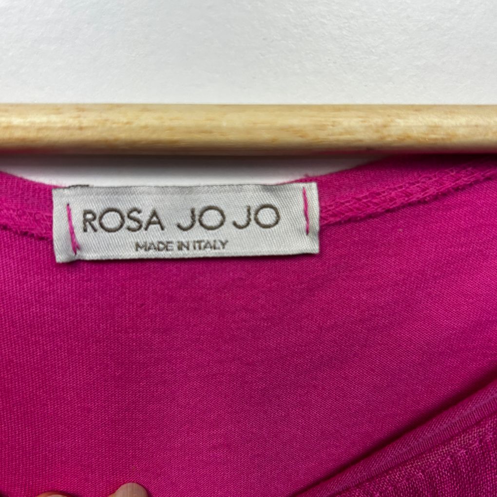 Rosa Jo Jo Made in Italy Pink Sequin Top - Size 14/16