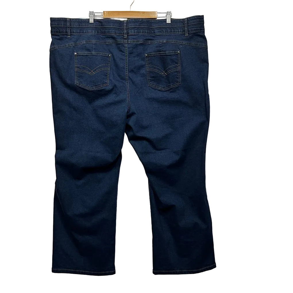 Autograph Blue Plus Size Bootleg Jeans - Size 30
