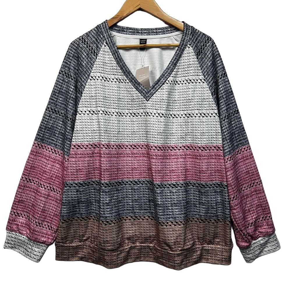 Emery Rose Striped Top - Size 4XL