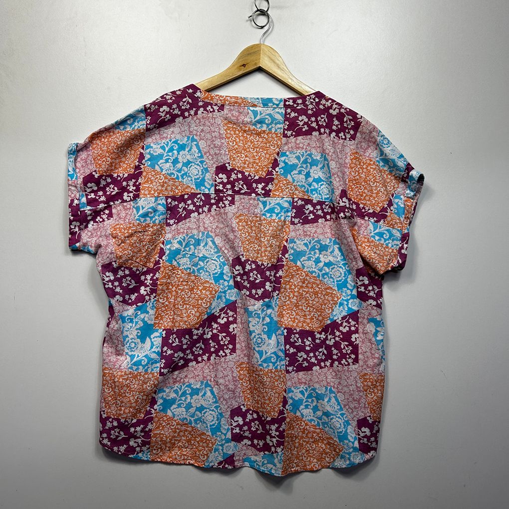 Rivers Multicoloured Plus Size Cotton Top - Size 20