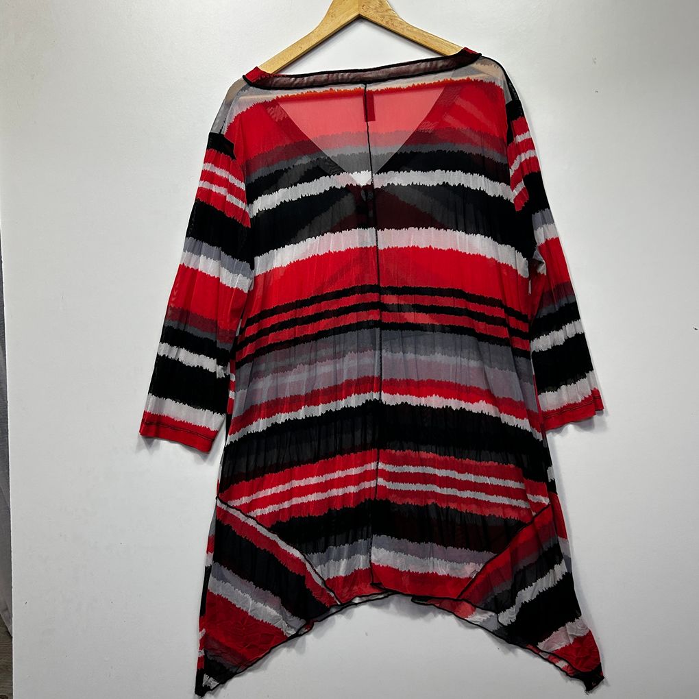 Taking Shape Multicoloured Striped Top - Size 16/S
