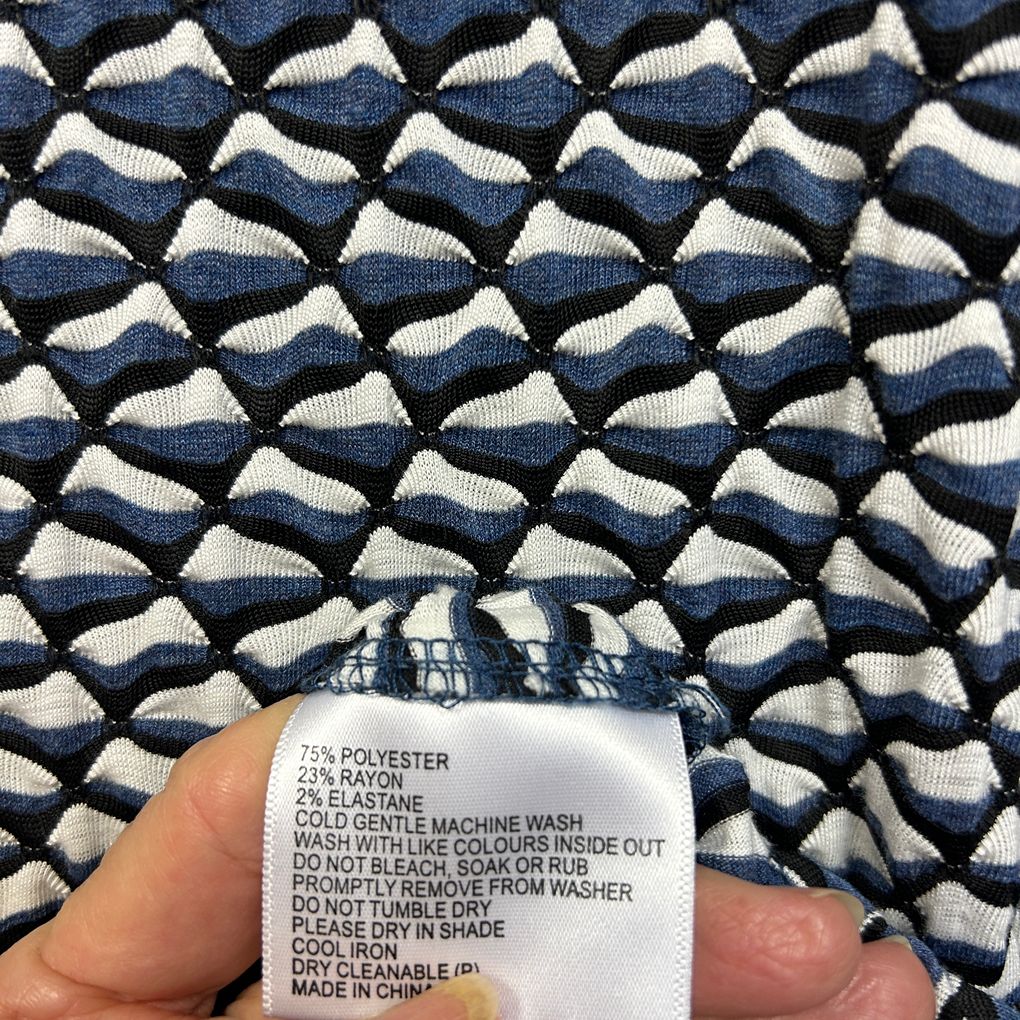 Black Pepper Navy Top - Size 20