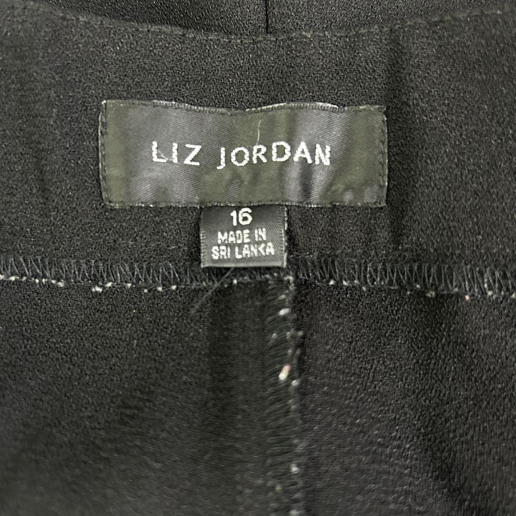 Liz Jordan Black Pants - Size 16