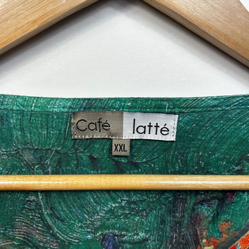 Cafe Latte Green Plus Size Top - Size XXL